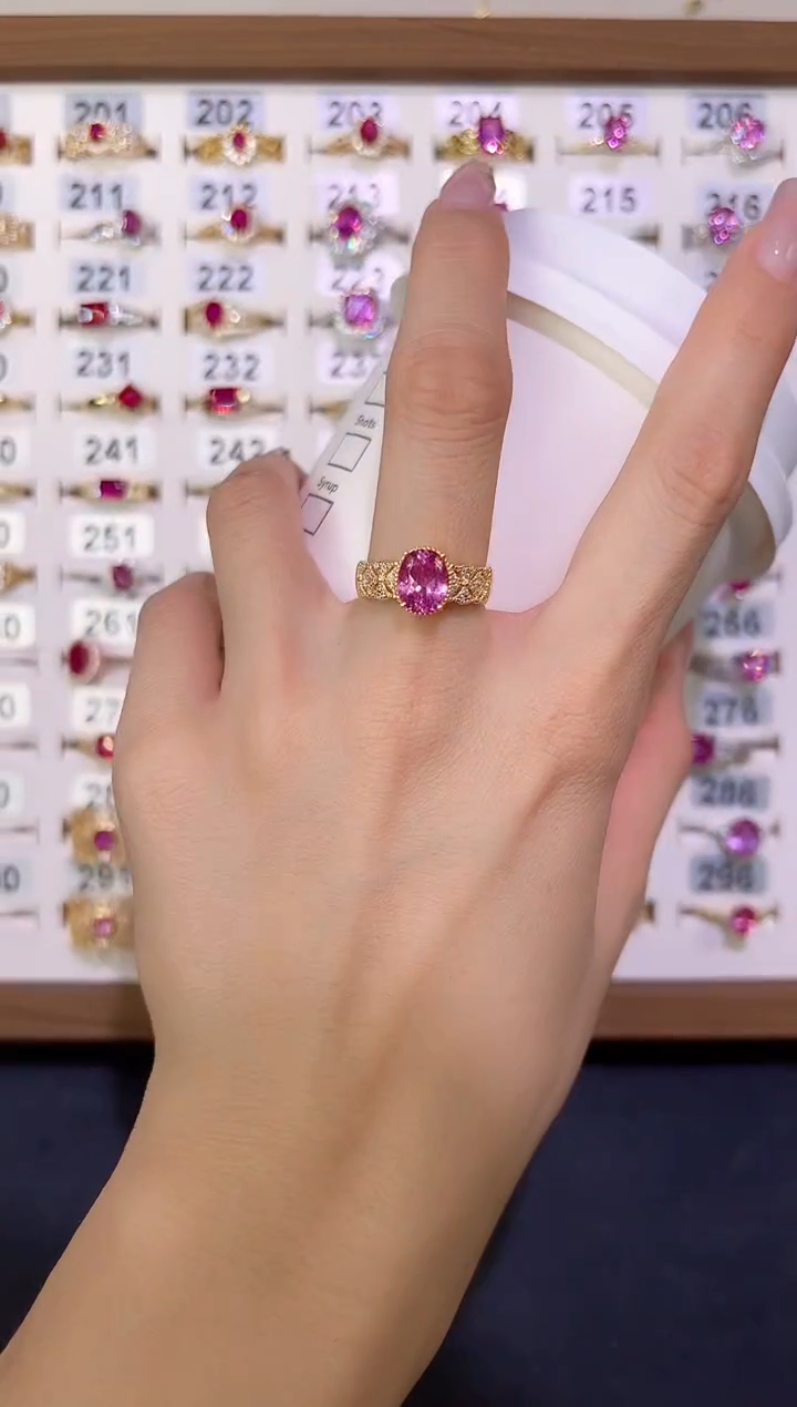 蓝宝石戒指银S925镶嵌0000