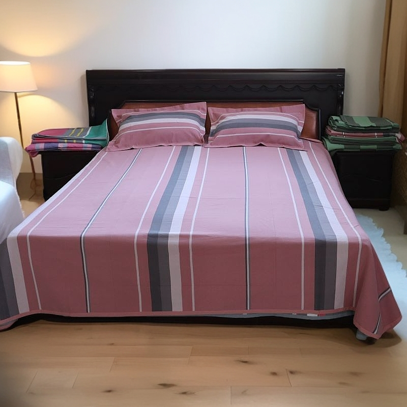 纯棉纯手工老粗布三件套四件套亲肤不刺激抗皱防静电传统技艺床单