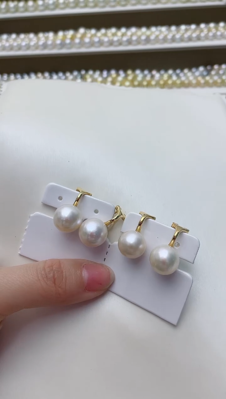 【闪购商品】淡水珍珠耳饰银S925镶嵌A27商品多样性发其一