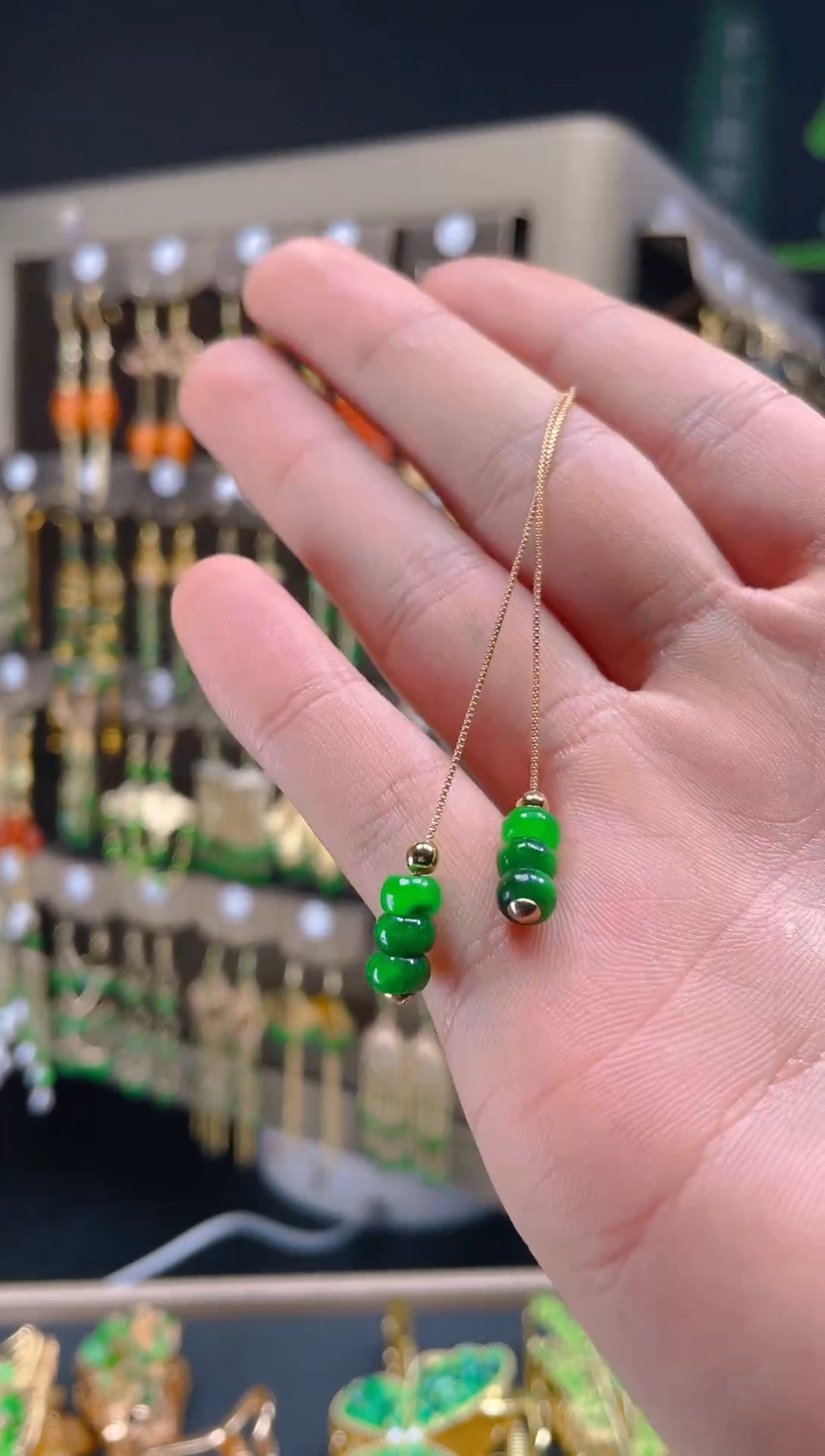 【闪购商品】翡翠耳饰合金072翡翠饰品