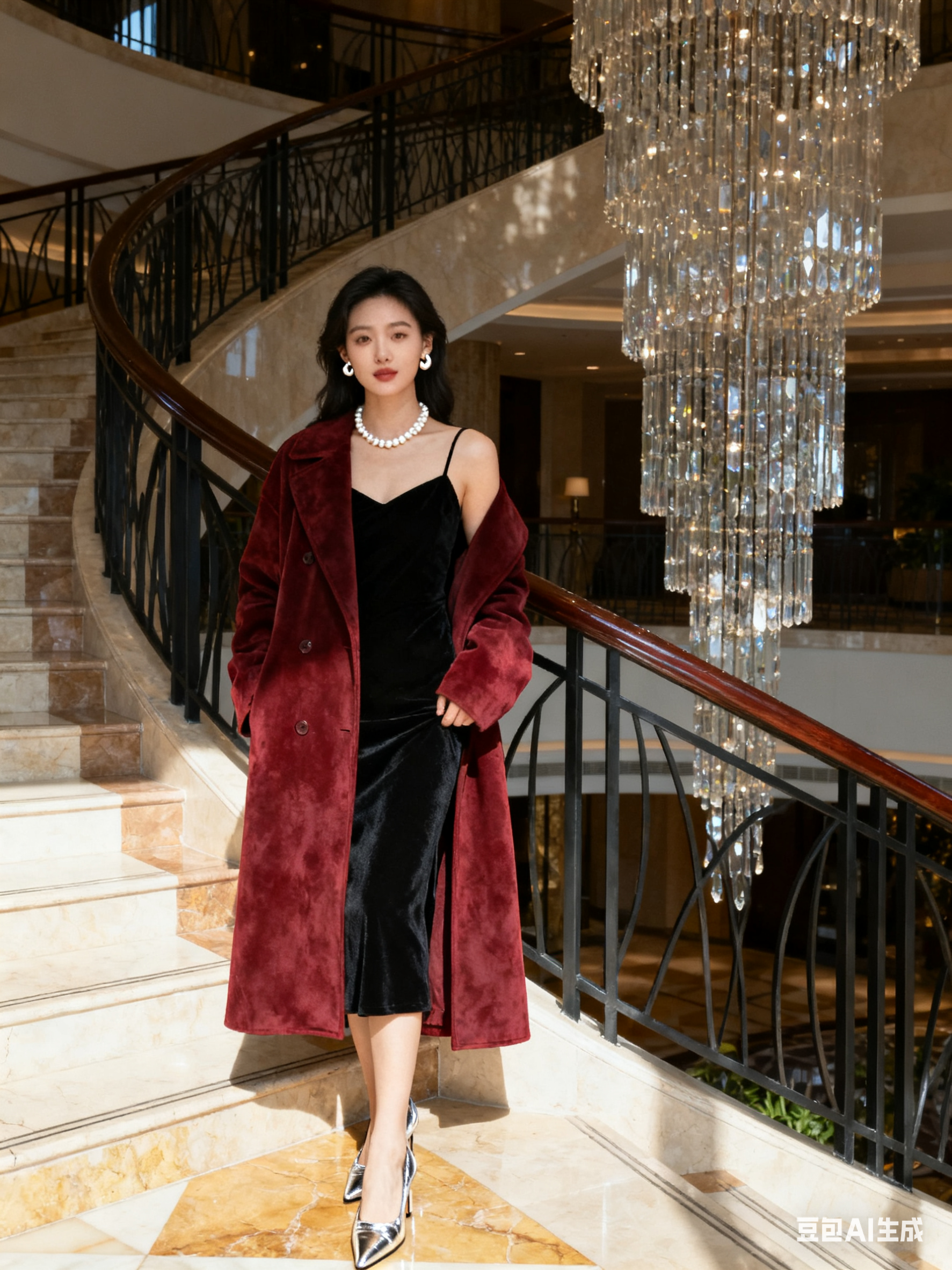 【D001-D100】秋冬女长款毛呢常规款加厚外套女装[非主图]-D