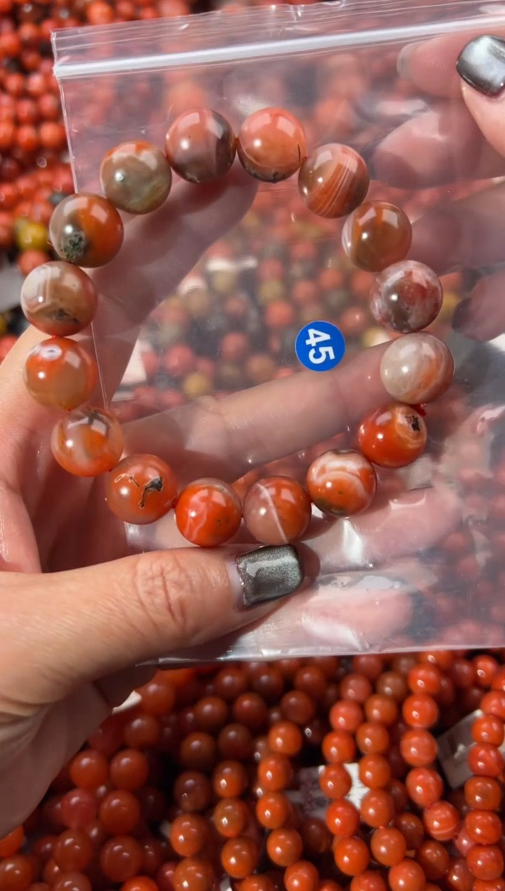 未镶嵌手串南红玛瑙13+