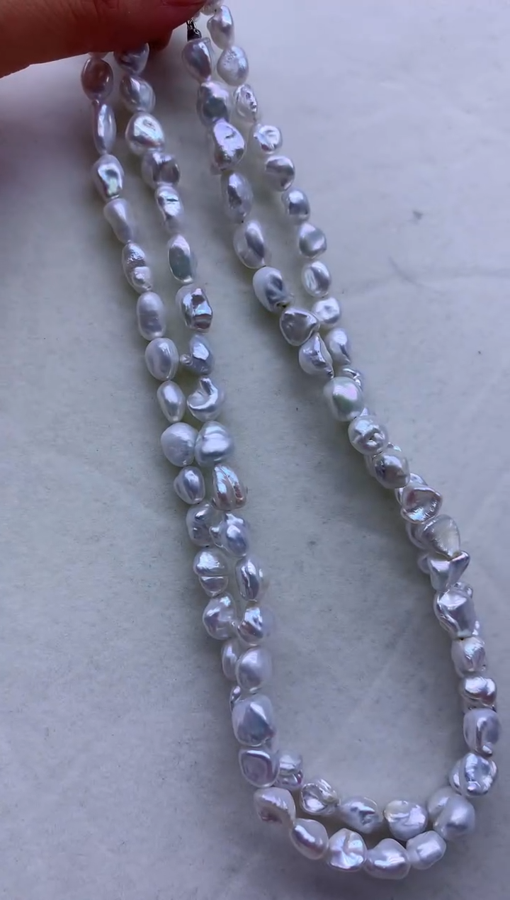 【闪购商品】淡水珍珠项链未镶嵌多发其一