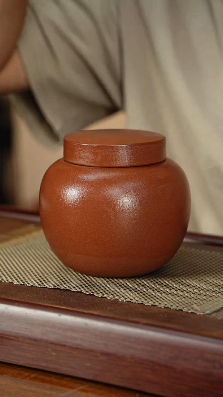 宜兴原矿紫砂茶叶罐