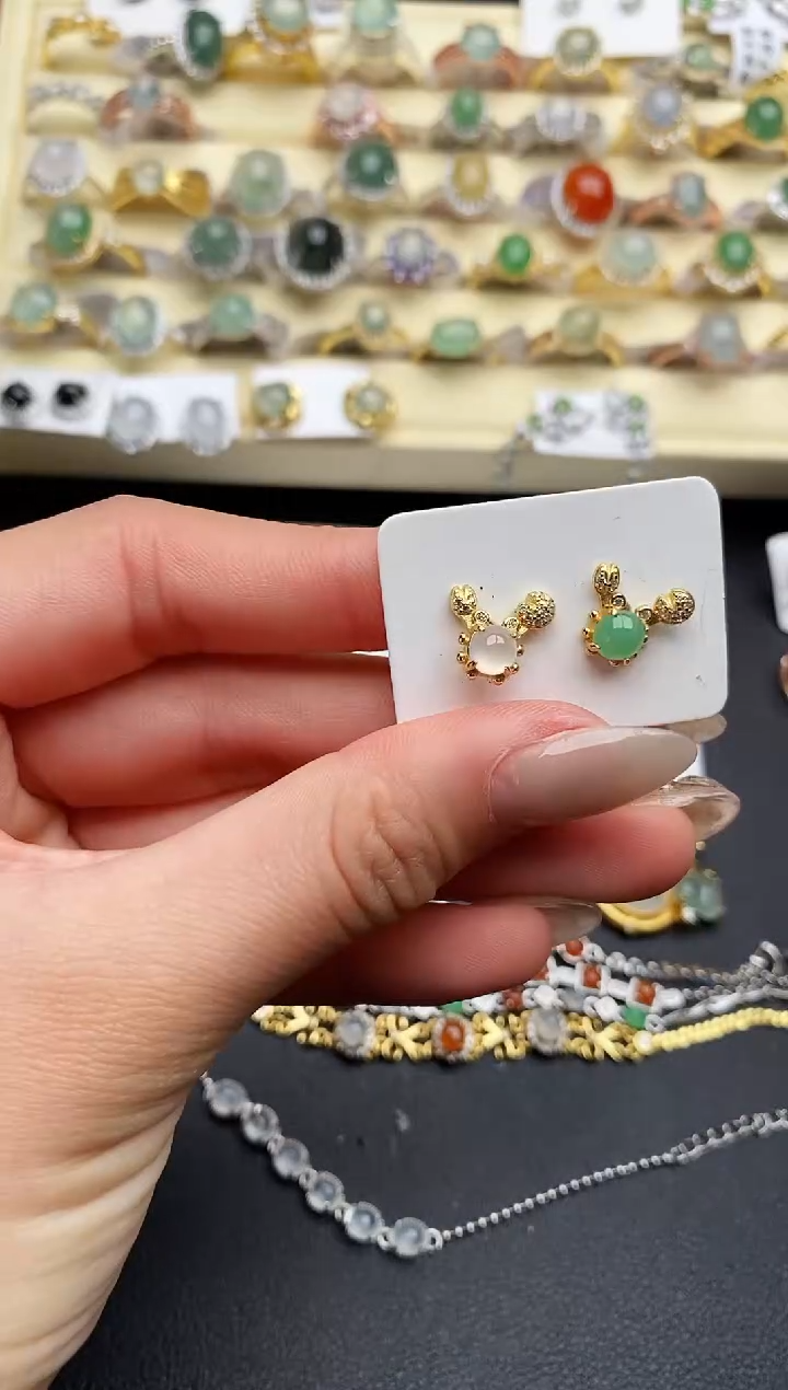 【闪购商品】翡翠戒指银S925镶嵌111111111+10