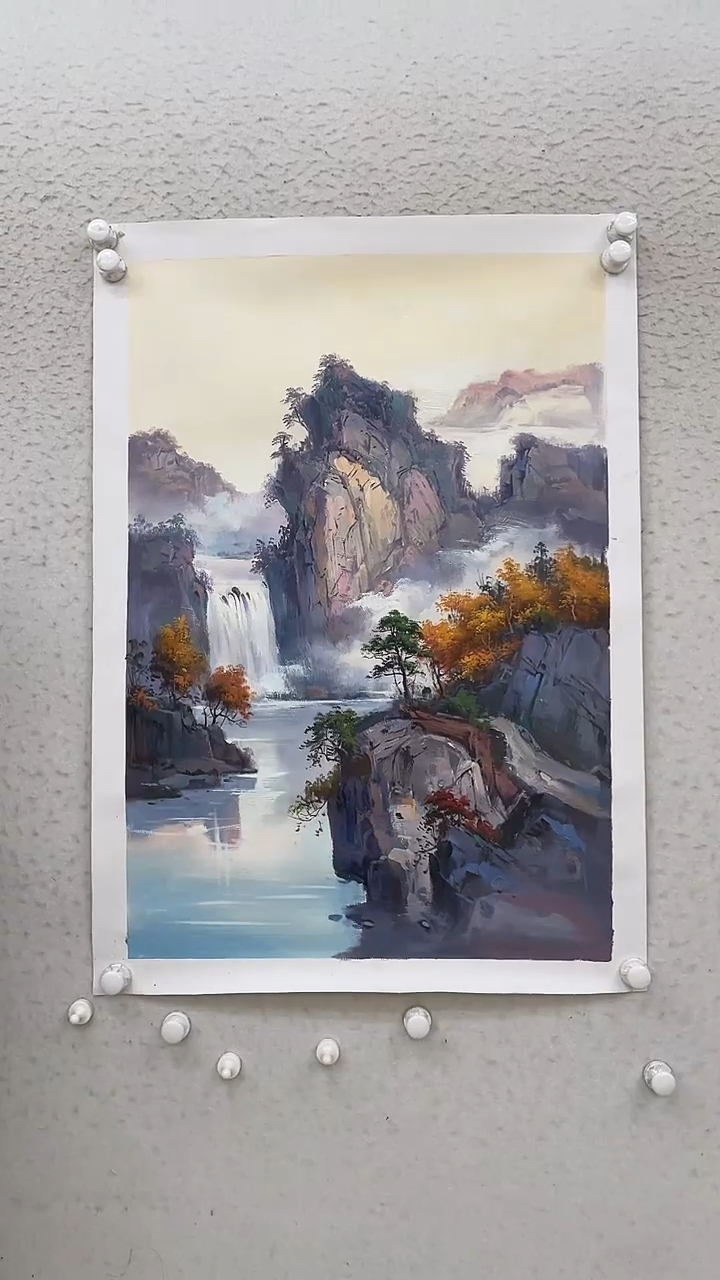 油画油画麻布-约60-90厘米 意境山水-19