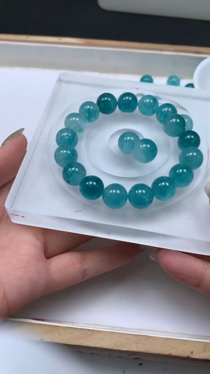 未镶嵌散珠碧玺A1793 帕蓝碧玺12mm8颗9.9元