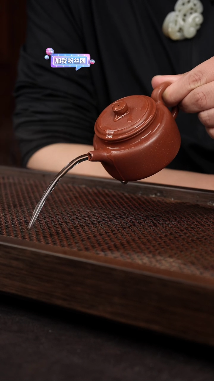 【闪购商品】紫砂茶壶红降坡炮嘴德钟【带矿标证书】