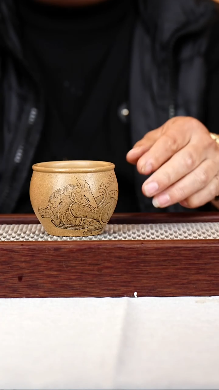 茶杯紫砂宜兴紫砂杯150CC 086