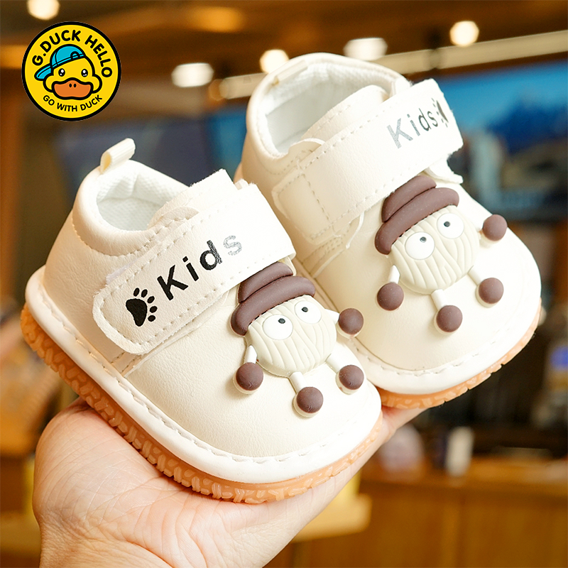 G. DUCK HELLO学步鞋单鞋初学者宝宝鞋子婴儿鞋子软底防滑叫叫鞋