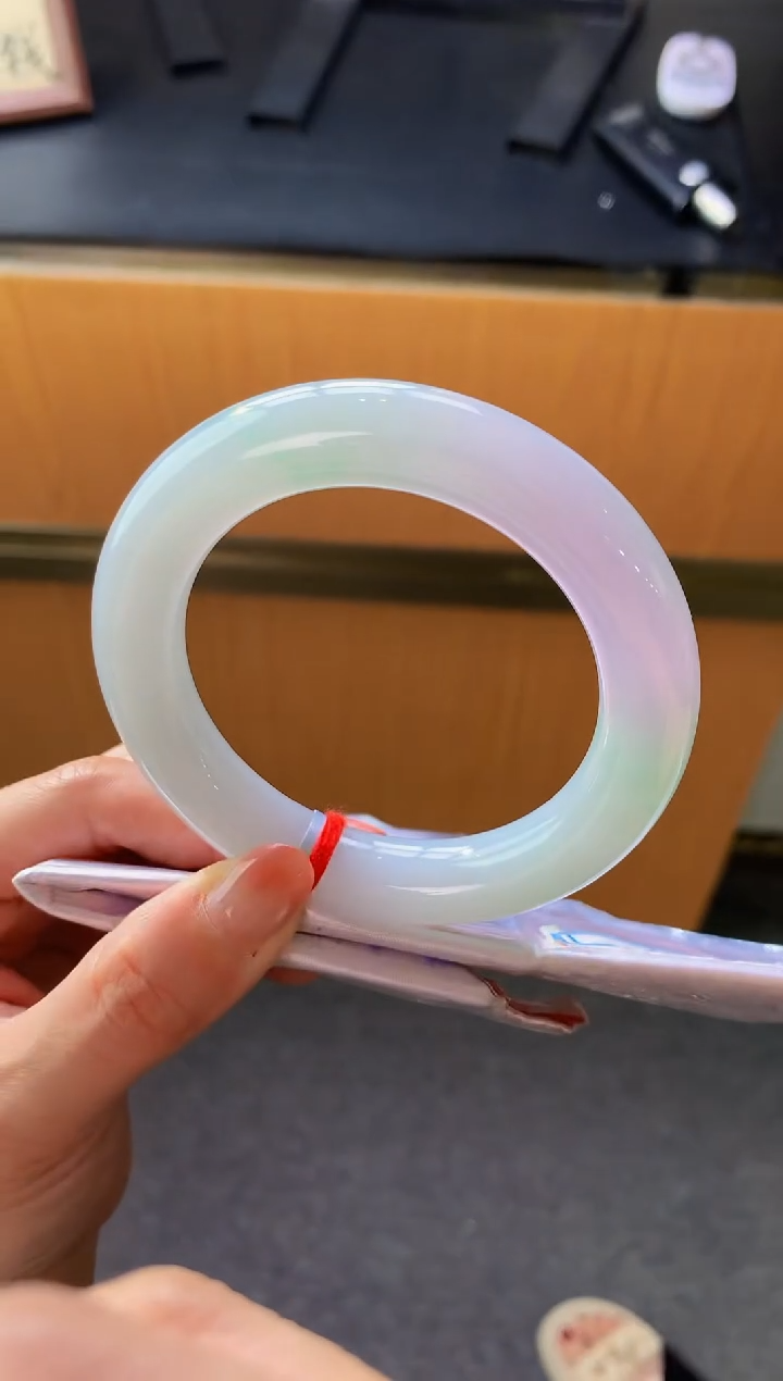 未镶嵌手镯翡翠-C82 圈口57.7