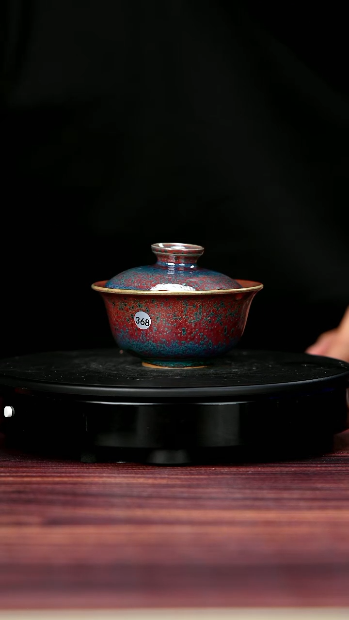 其他368#于大鹏一级品原矿钧瓷元宝盖碗