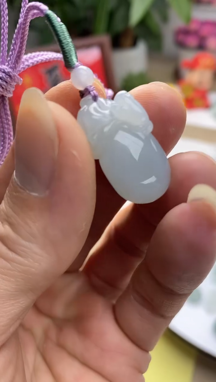 颈饰未镶嵌翡翠9天然缅甸翡翠A货