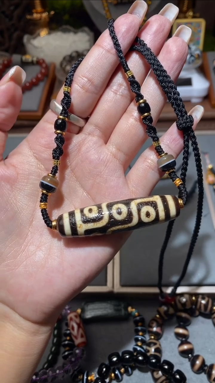 【闪购商品】玛瑙/玉髓颈饰未镶嵌LZ-00886九眼项链