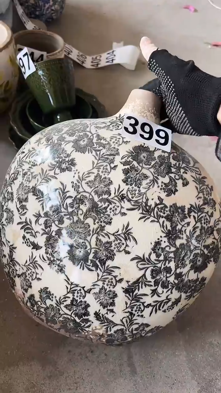 【闪购商品】陶瓷花盆高31cm内口3cm