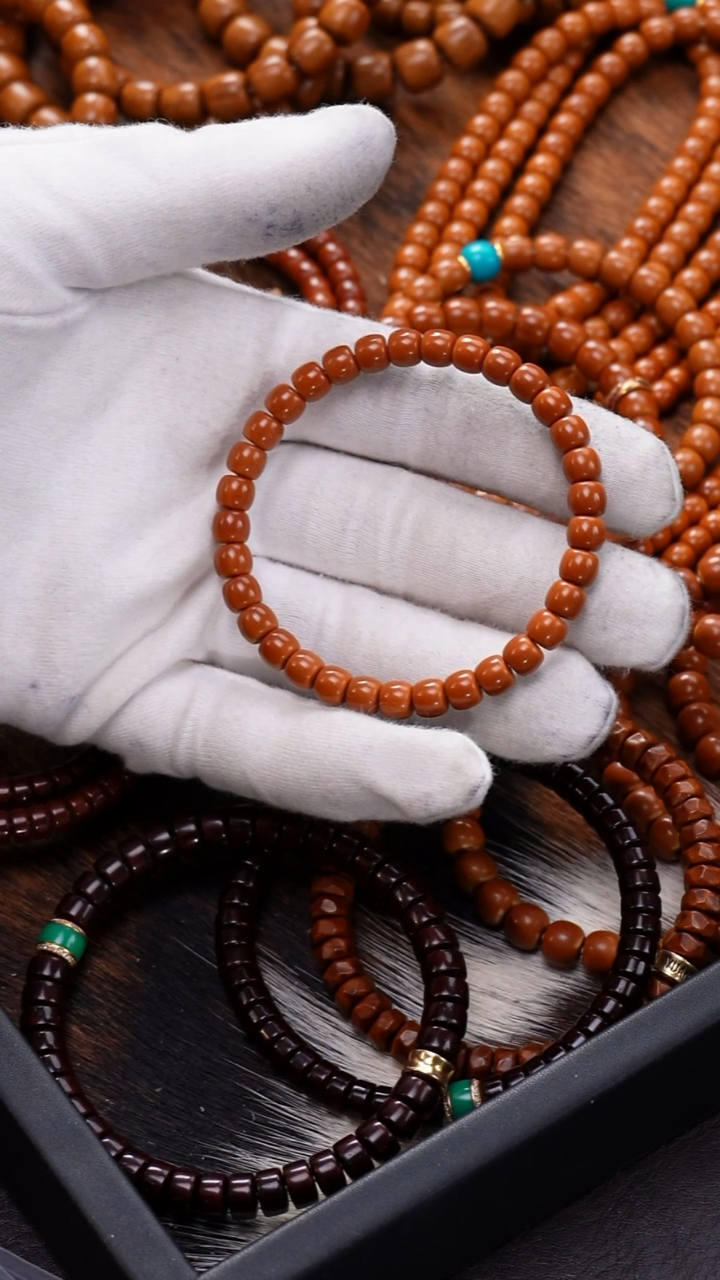 手串橄榄核老挝核尖6.8