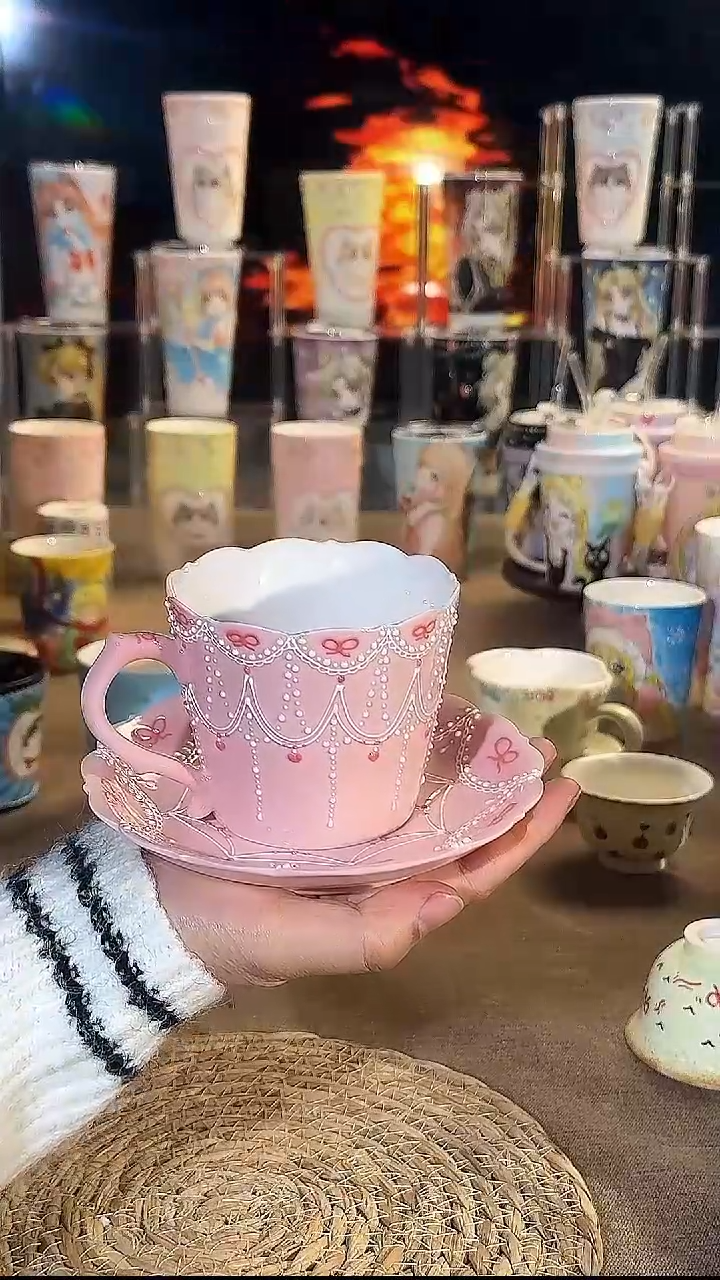 摆件陶景德镇陶瓷手工手绘