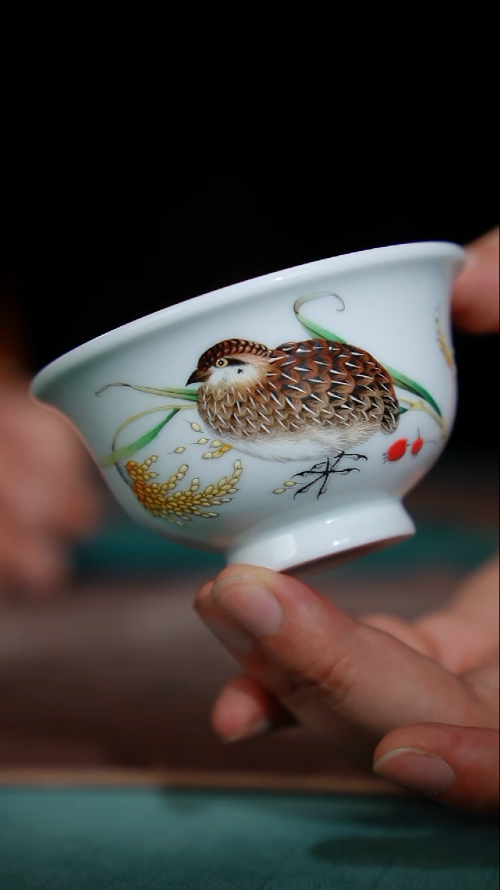 191-1安居乐业压手杯