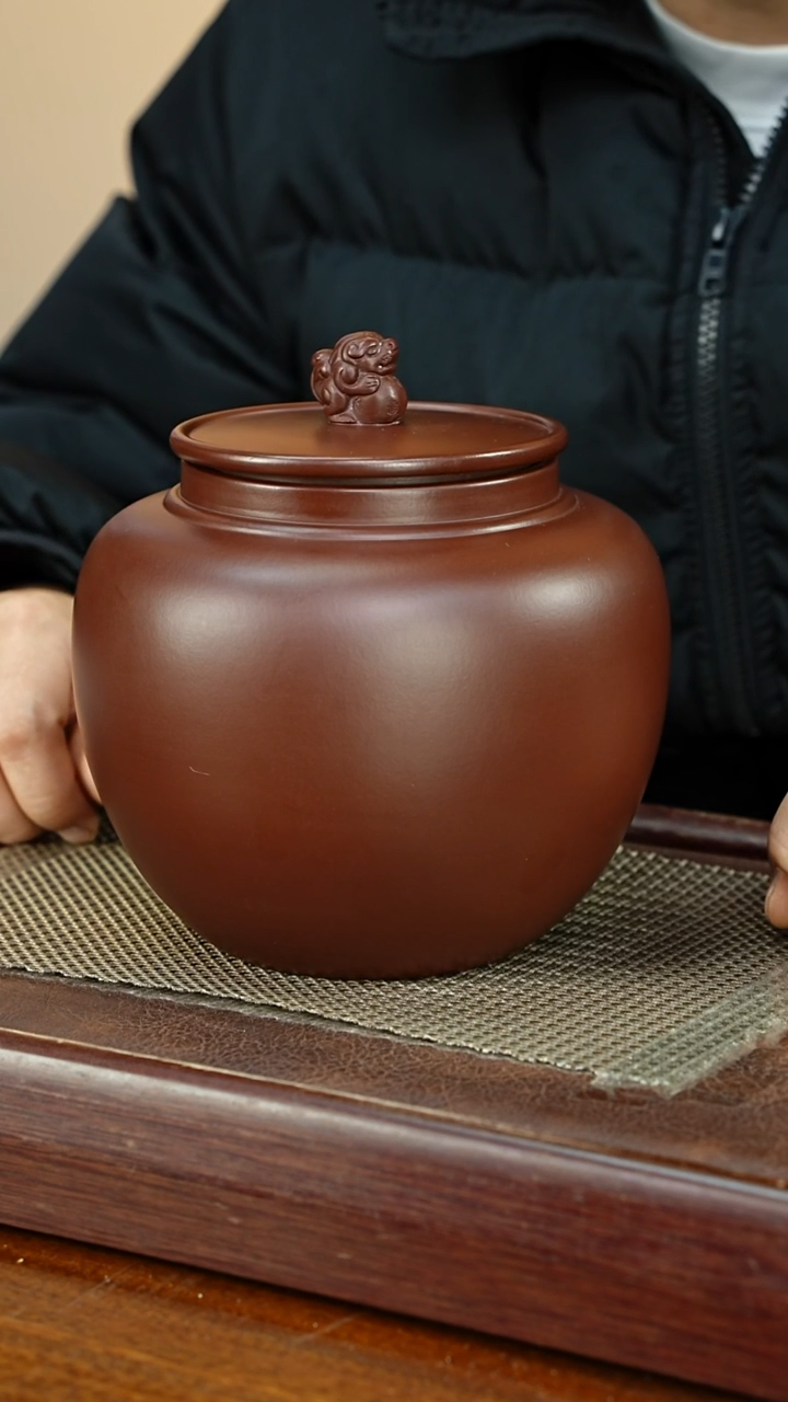 宜兴原矿紫砂茶叶罐