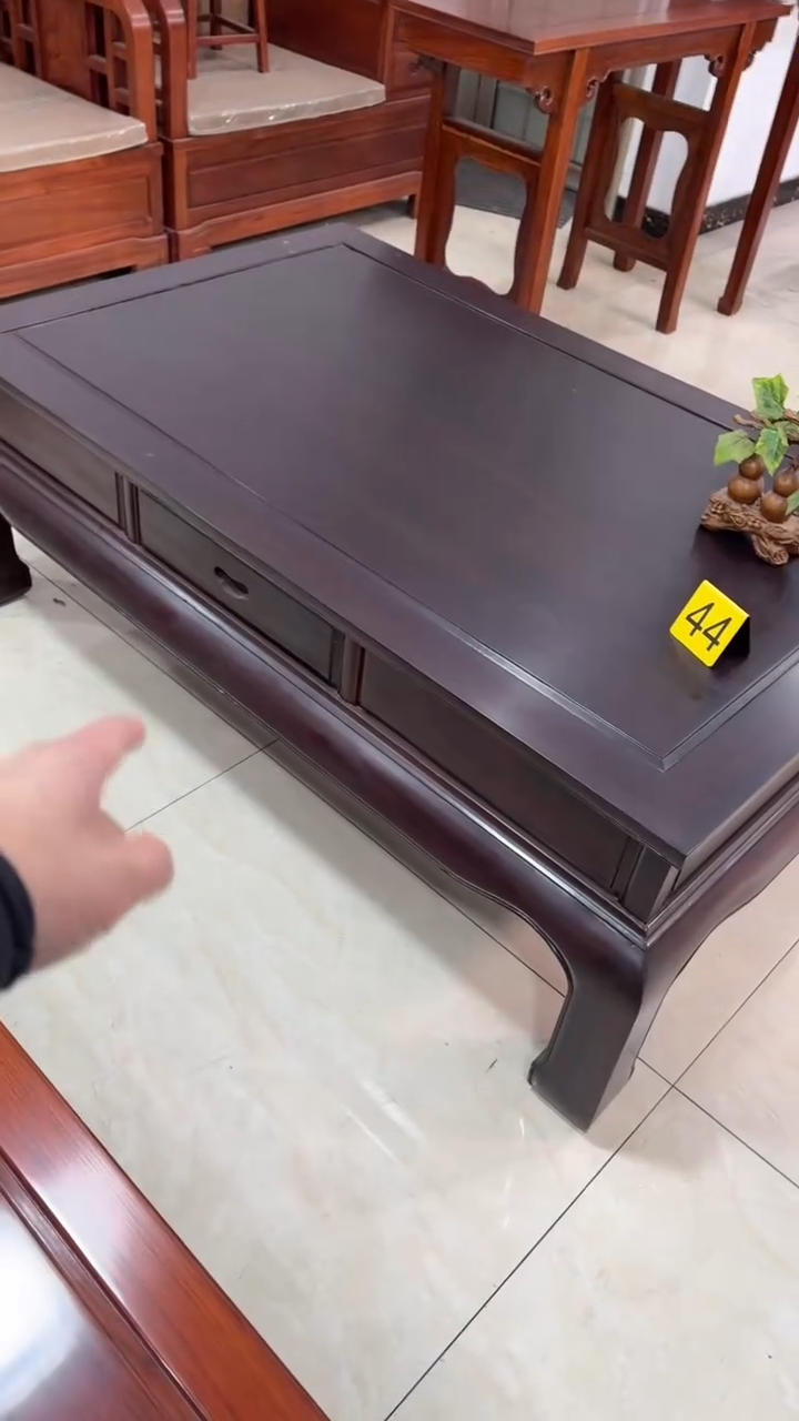 【闪购商品】黑酸枝木类书柜酸枝沙发茶几138*88*50