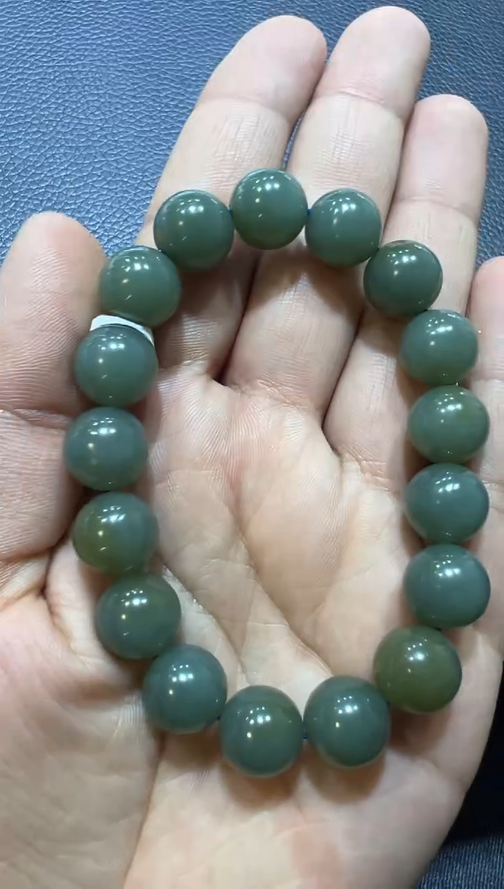未镶嵌手串和田玉且末蓝手串（产地直发）