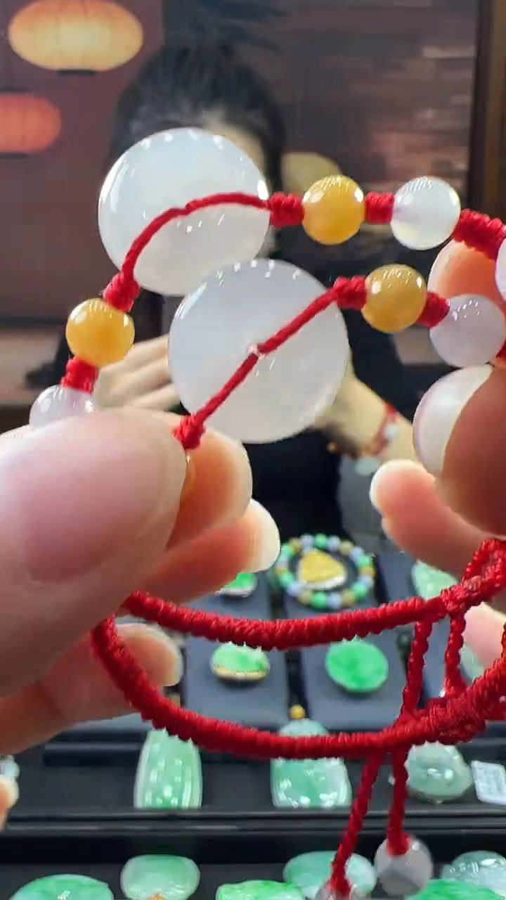 未镶嵌挂件翡翠儿童手绳（多样性发其一）