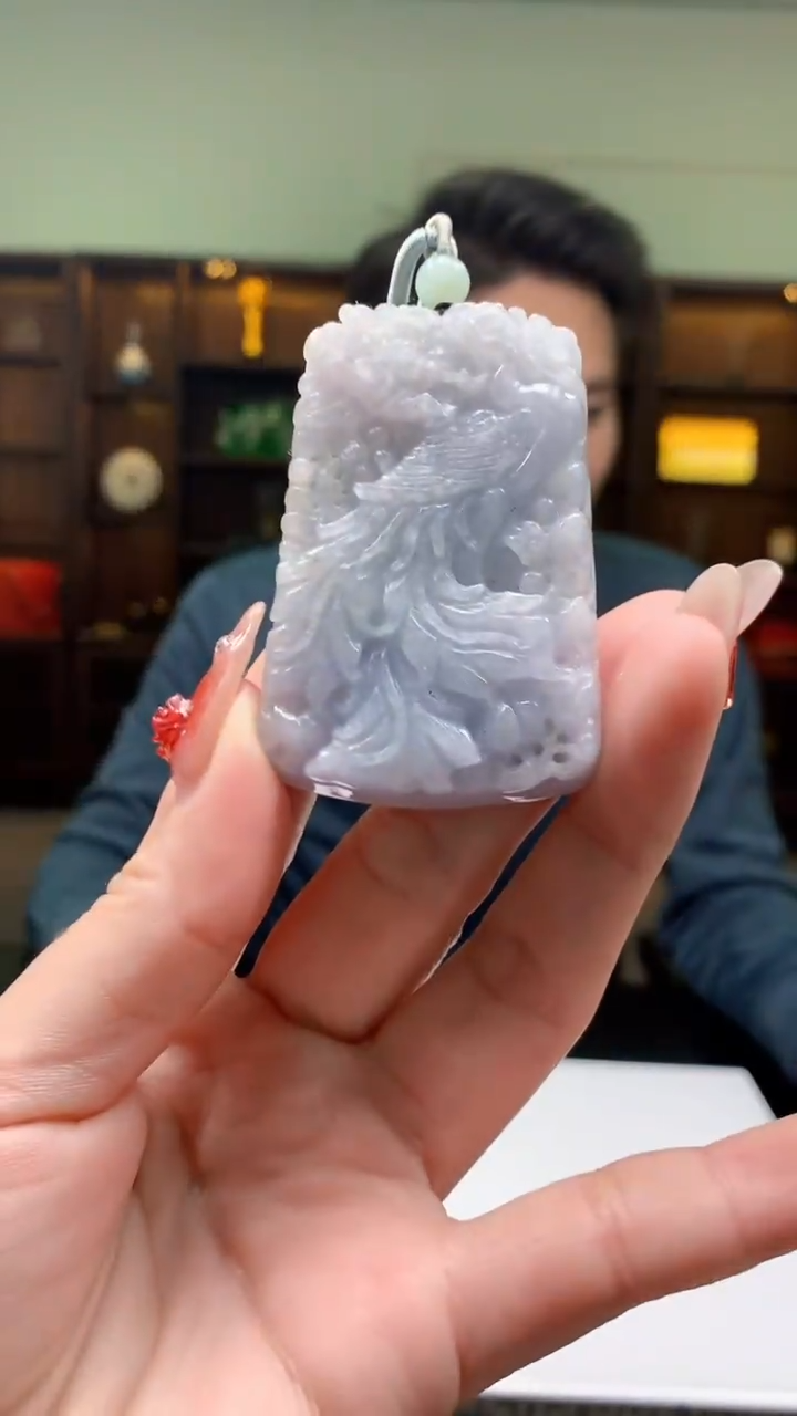 【闪购商品】定制翡翠未镶嵌1051ry-毛货挂件30