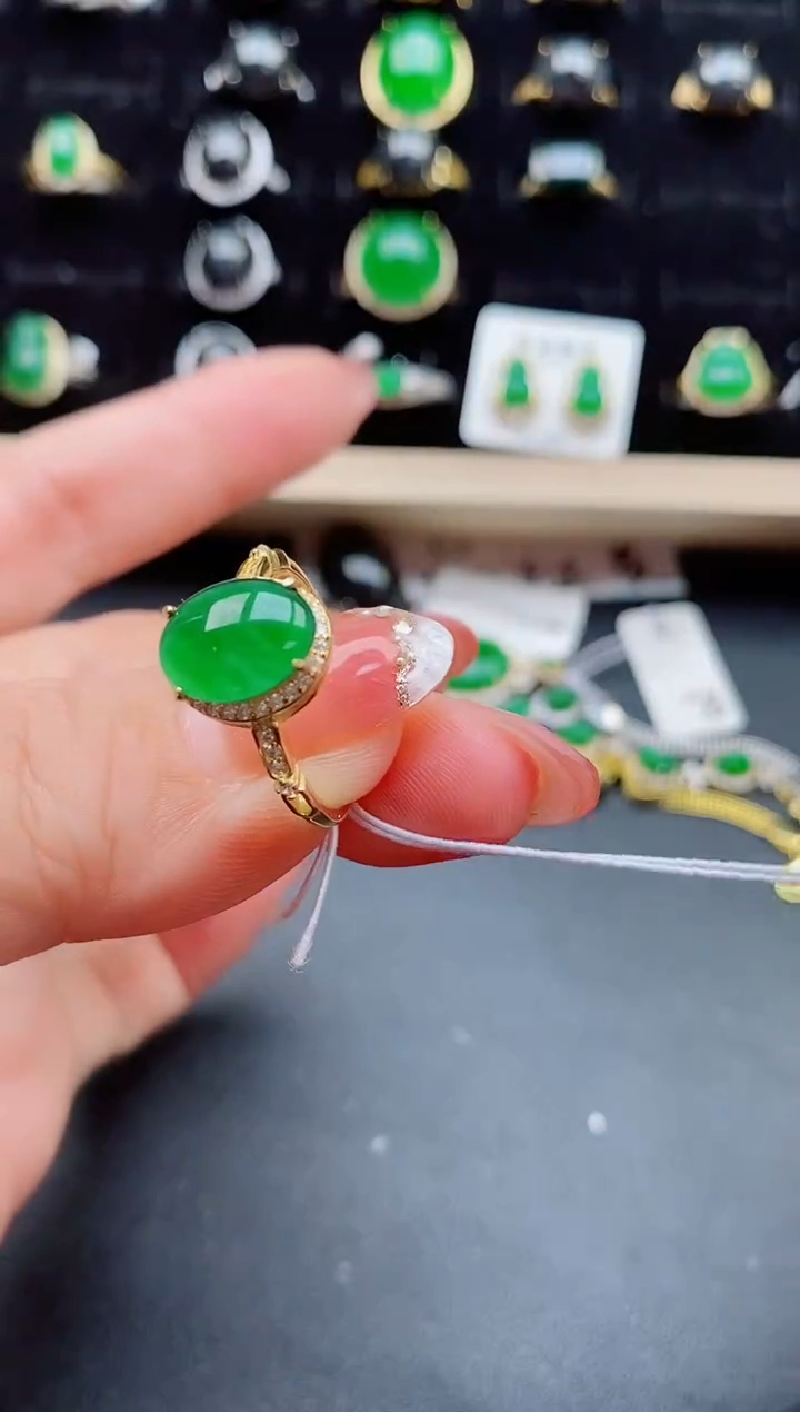 【闪购商品】翡翠戒指银S925镶嵌212121