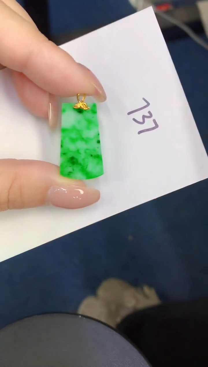 【闪购商品】翡翠颈饰18K金镶嵌0000000000