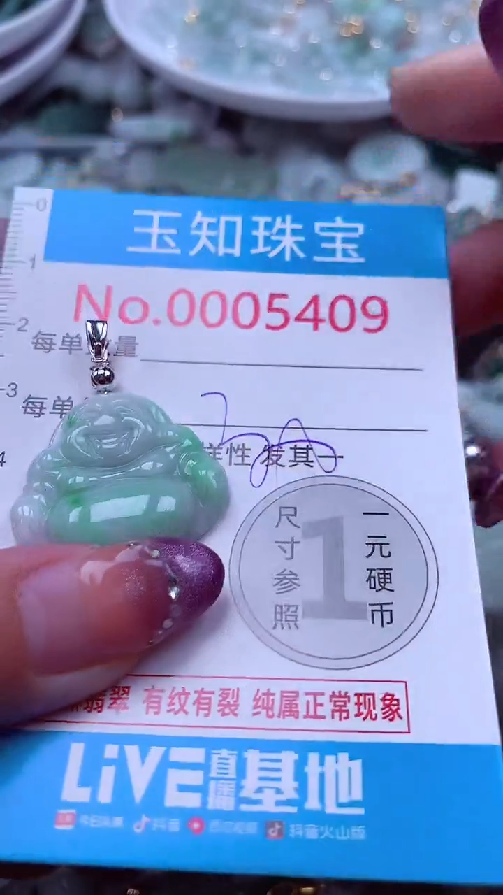 翡翠未镶嵌吊坠(不含链)5409