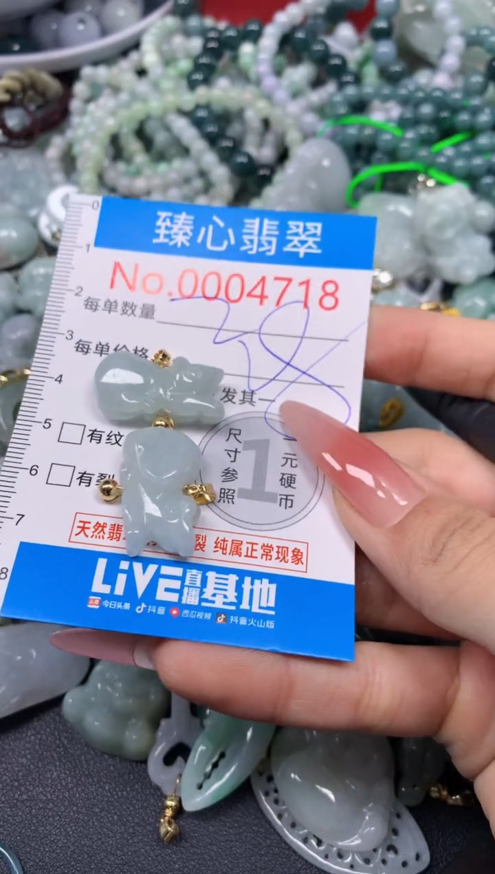 【闪购商品】翡翠颈饰未镶嵌含绳0004718