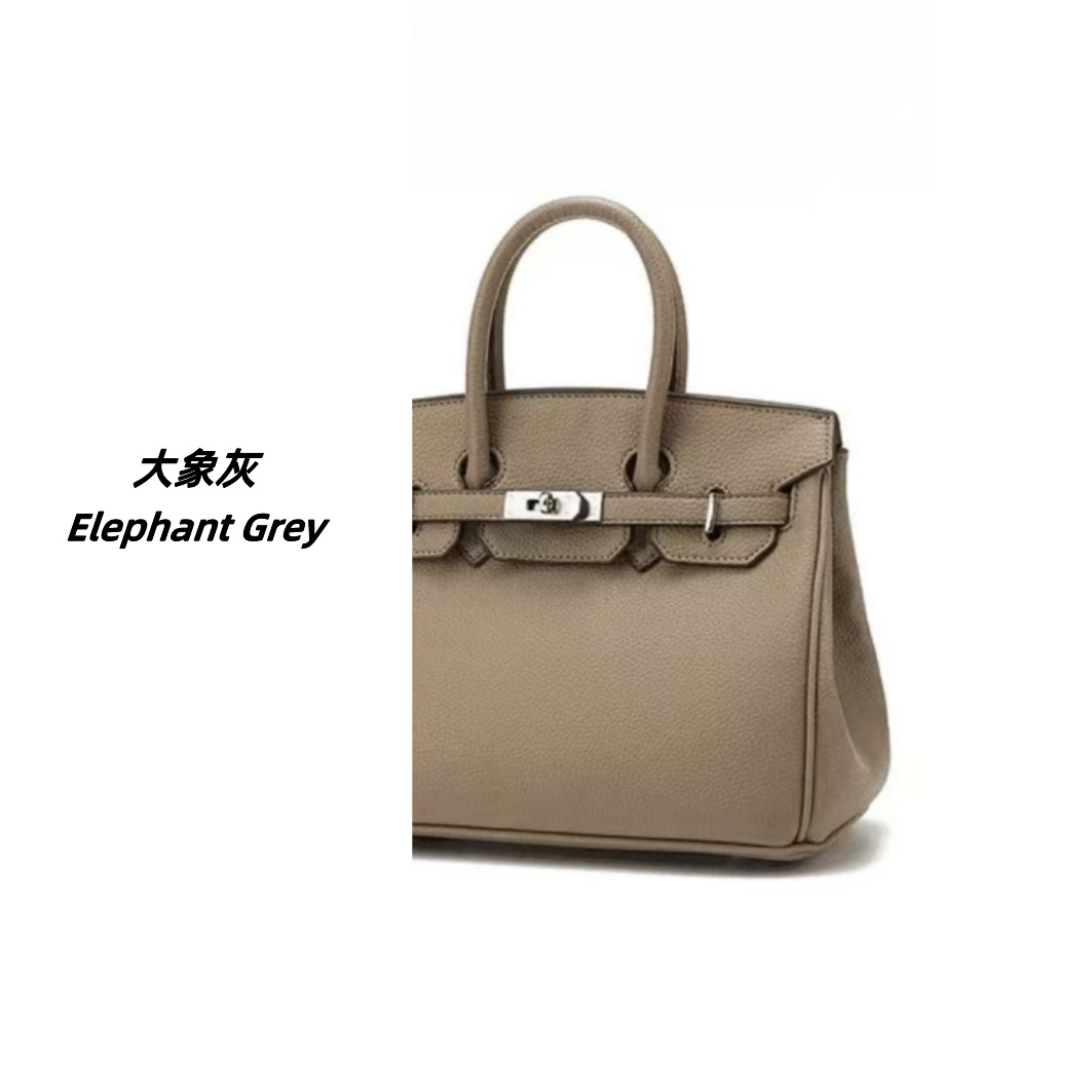 KHONGYE【年终大促】【宠粉】真皮牛皮TOGO荔枝纹铂金