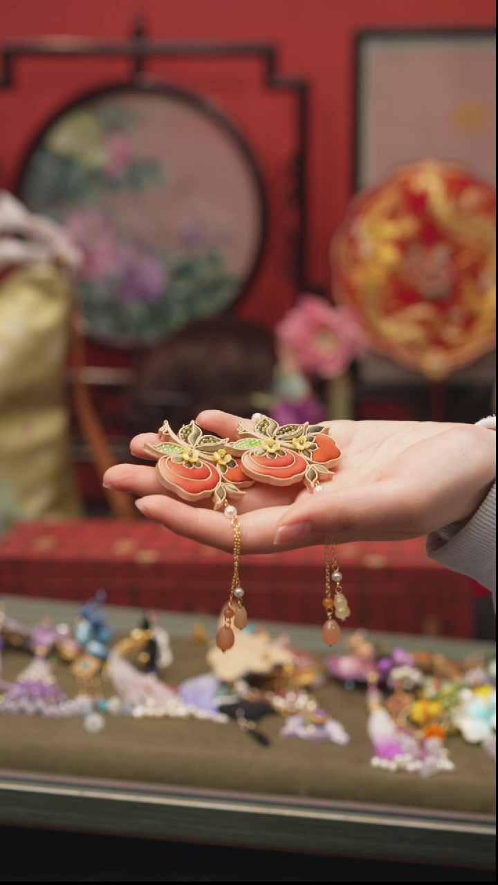 刺绣春*非遗手工绒花饰品