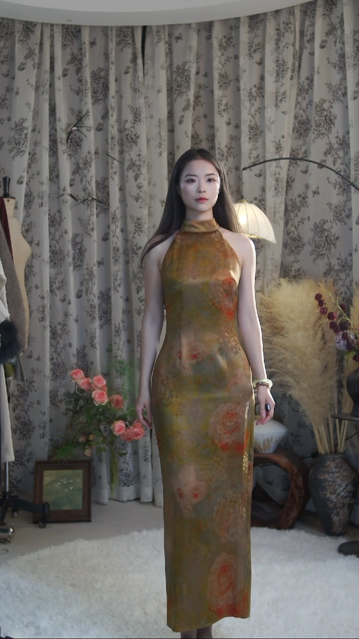 莫奈花园 桑蚕丝XL