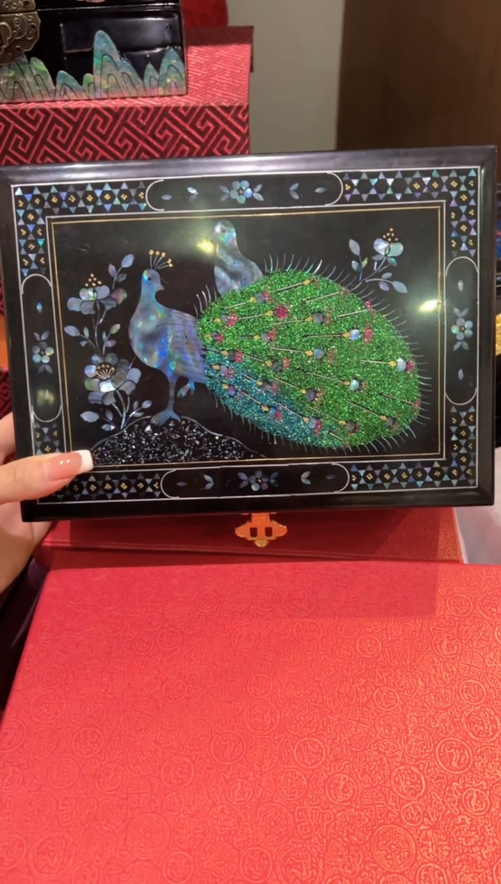 【闪购商品】微瑕老货不退换弘贝雅螺钿漆器文化馆