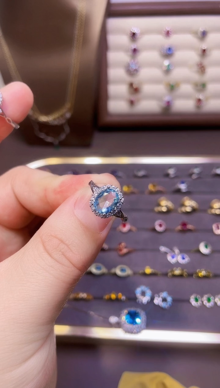 【闪购商品】托帕石戒指未镶嵌一枚