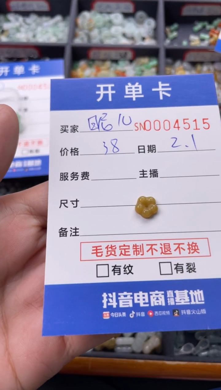 【闪购商品】翡翠颈饰未镶嵌00004515