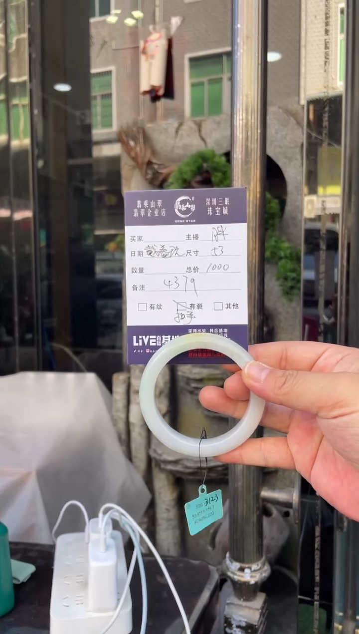 未镶嵌手镯翡翠W 53正圈 4379