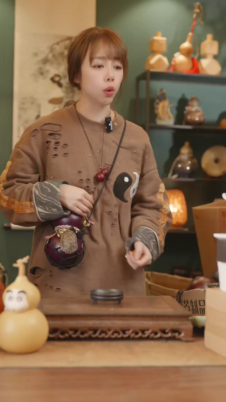 【闪购商品】356号精品天然大漆工艺防渗内胆酒葫芦~
