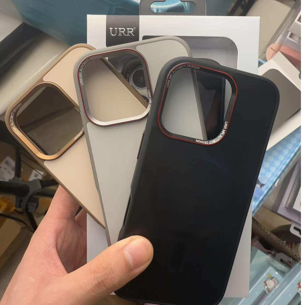 URR磨砂磁吸石墨烯玻璃手机壳