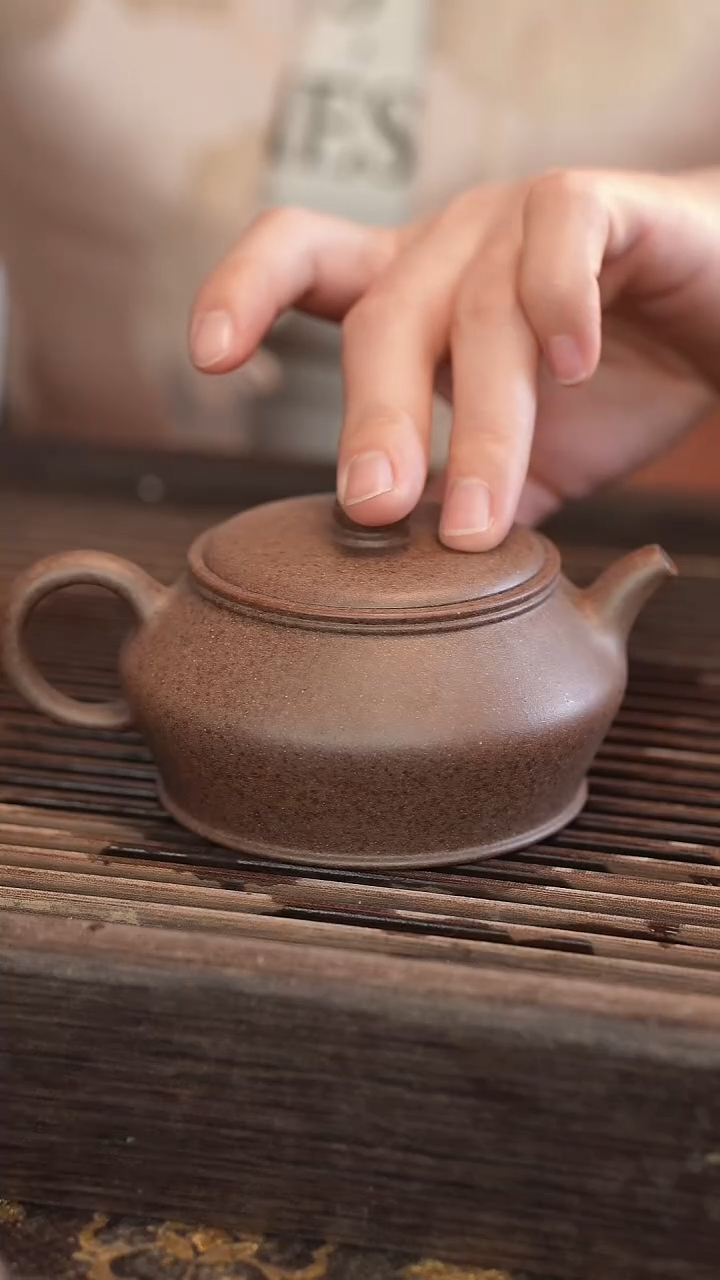 茶壶紫砂原矿手工制作【宽口【210cc