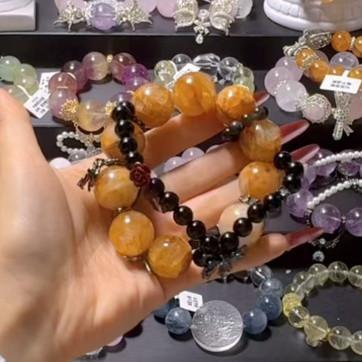 定制 手串 358 黄胶花