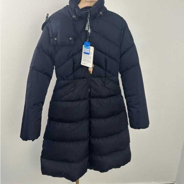 全新未使用 MONCLER 连帽长袖拉链羽绒服 深蓝/00