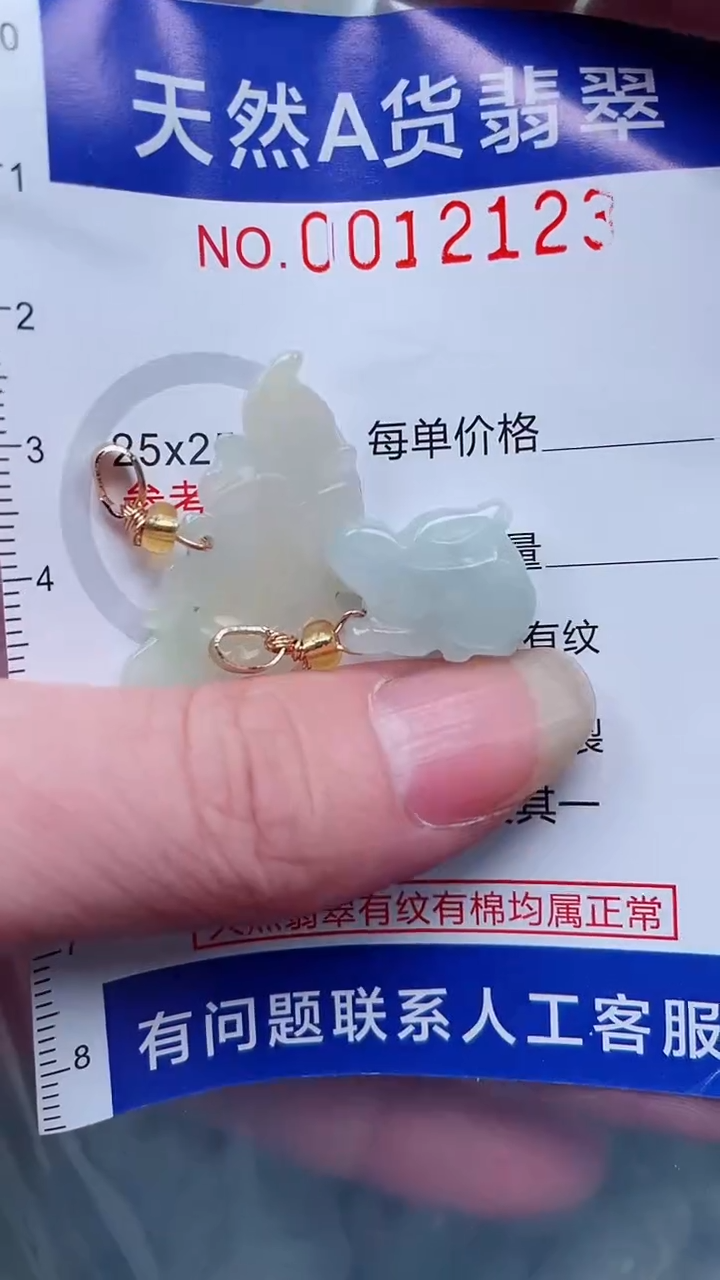 翡翠未镶嵌吊坠(不含链)1