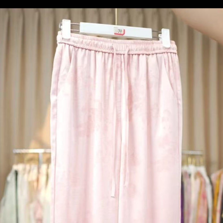 南油高端定制洋气百搭时尚显瘦减龄女士高腰直筒裤0004