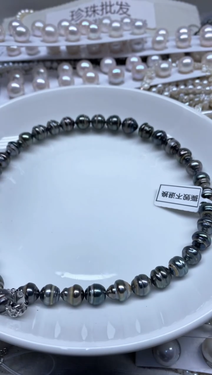 未镶嵌海水珍珠颈饰9-11