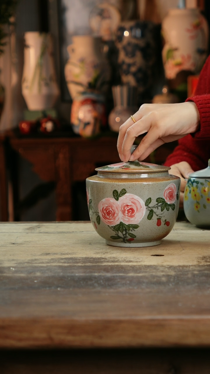 【闪购商品】瓷片景德镇纯手工釉下彩精品茶具