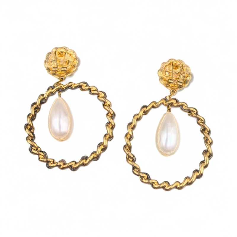 铜合金耳饰 [伊琳甄选]耳饰大气漂亮大的耳饰复古