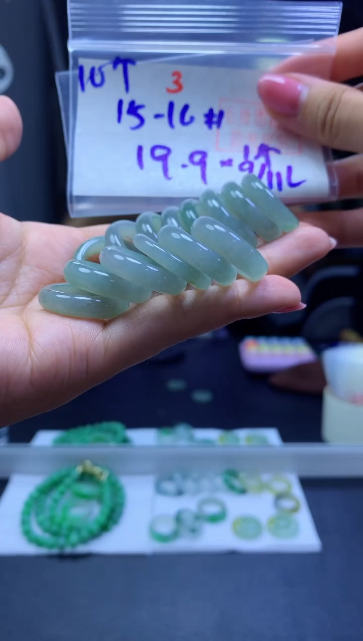 未镶嵌定制翡翠戒圈#19.9元多样性拍一发一毛货需抛光