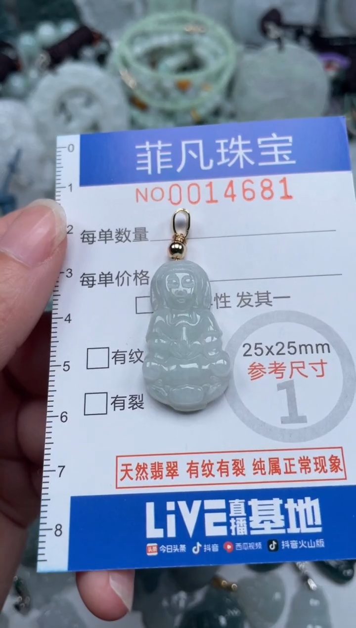 颈饰未镶嵌翡翠14681